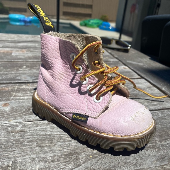 Toddler size 6 color changing Doc Marten. Change from white to pink in the sun. - Picture 3 of 4